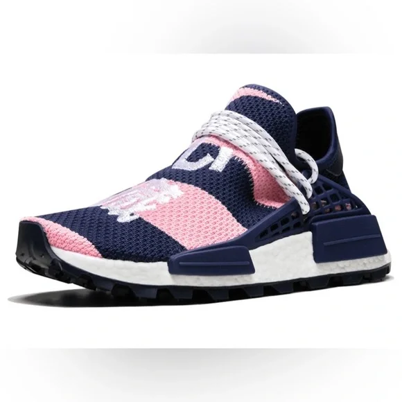 Pharrell x Billionaire Boys Club x NMD Human Race Trail “Heart & Mind” Navy/Pink - Picture 6 of 10